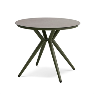 Kalong rundt havebord - Olive / Taupe - Mål: Ø90 cm.